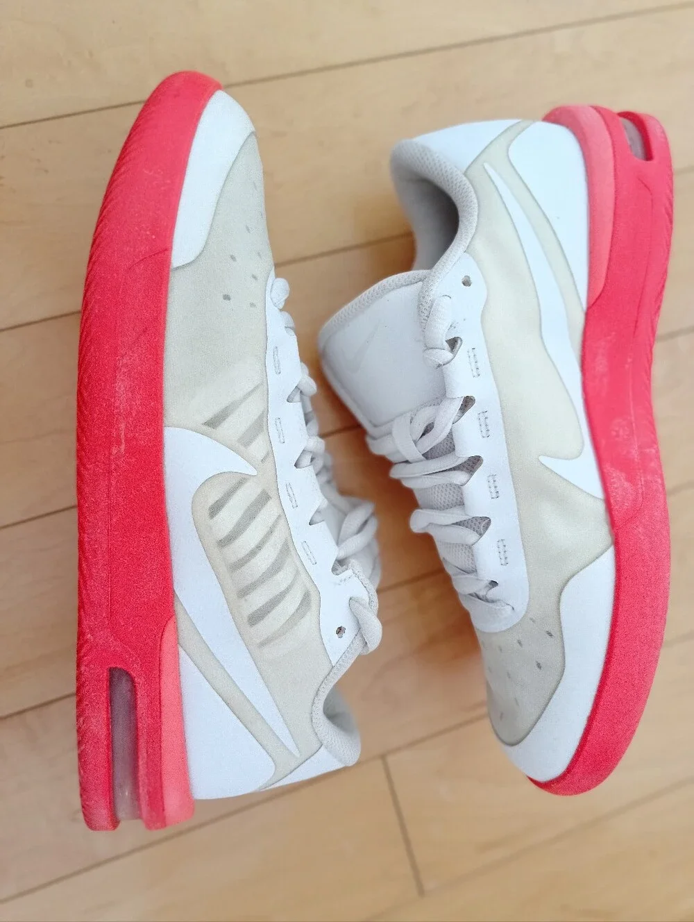 Nike‎ Court Air Max Vapor Wing MS Sneakers White/Orange CI9838-102 size 8